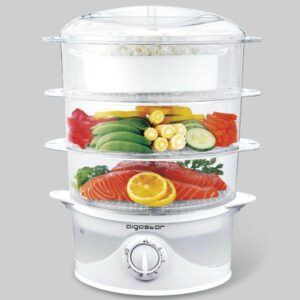 VAPORIERA per COTTURA ALIMENTI AIGOSTAR 500306 800W 9L White