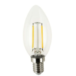 LAMPADINA LED A FILAMENTO C35 E14 4W 400LM 2700K Calda DIMMABLE
