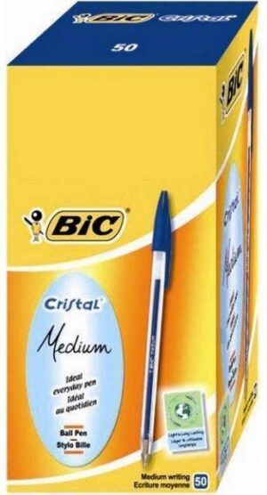 Penne a Sfera BIC CRISTAL BLU - Conf. 50pz