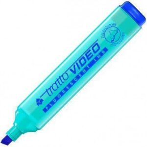 EVIDENZIATORE TRATTO VIDEO Colore Azzurro - Conf. 12pz