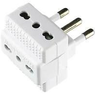 ADATTATORE TRIPLA - SPINA 16A - PRESA P11 P17 WHITE