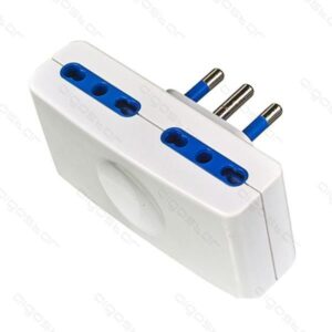 ADATTATORE RETTANGOLARE ITALIA/ITALIA  WHITE