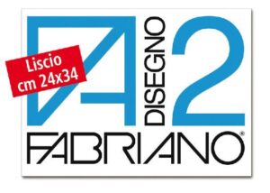 ALBUM DA DISEGNO FABRIANO F2 LISCIO - 110GR 20FG CM 24X33