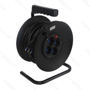 AVVOLGICAVO 16A Spina Grande - 4 Prese Schuko/P11/P17 - 25,0mt
