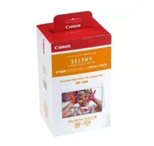 Canon RP-108 Carta fotografica 108 fogli 10x15 cm e cartuccia colore per stampante Selphy