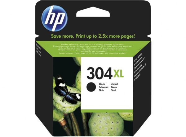 Cartuccia ORIGINALE N9K08AE HP 304XL BK