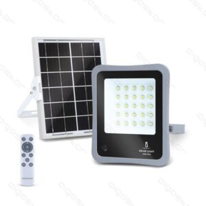 FARETTO PROIETTORE a LED con Pannello Solare 200W 6500K