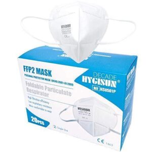 MASCHERINA FFP2 HYGISUN GB2626 2006 CE BIANCA - Conf. 20 pz