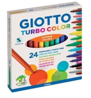 PENNARELLI GIOTTO TURBO COLOR FILA - PUNTA 2,8MM - ASTUCCIO 24 PZ