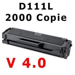 Toner Comp. con Samsung MLT-D111L - 111X 2K Alta Capacità - New-Chip V4.0