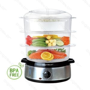 VAPORIERA per COTTURA ALIMENTI AIGOSTAR 503130 800W 9L Base Acciaio White