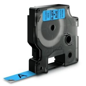Nastro per etichettatrice Dymo S0720560 D1 da 12 mm (Rotolo 7 metri) compatibile NERO SU BLU