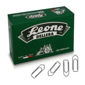 Fermagli Leone Dell'Era punte triangolari 28 mm zinco brillante 10 conf. da 100 pz.