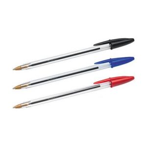 Penna Bic Cristal a sfera medium classic 1 mm conf. 12 pz. colori assortiti