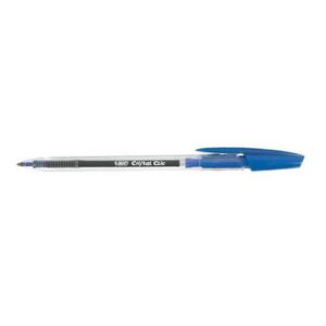 Penna Bic Cristal Clic a scatto a sfera blu 1 mm conf. 20 pz.