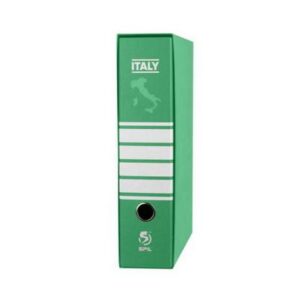 Registratore archivio Spil Italy verde dorso 8 34x29x8 cm 1 pz.