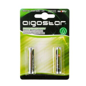 Batteria Ricaricabile Aigostar 1,2V AAA Ministilo 900mAH confezione da 2 pile