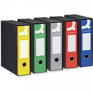 Registratore commerciale con custodia Q-Connect dorso 8 cm - 28,5x31,3 cm